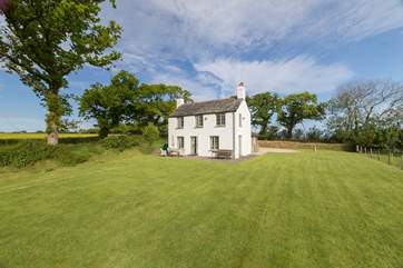 There is plenty of outside space to enjoy at Treburtle Cottage.