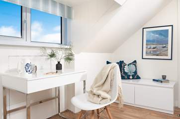 Bedroom 1 has a lovely dressing table.