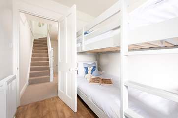Bedroom 3 is a cute bunk room.