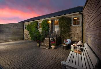 There are fabulous outside spaces to enjoy in the evening.