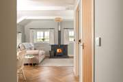 Snuggle up in front of the toasty wood-burner.