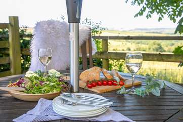 Sit in the dappled sunlight and enjoy the finest of Devonshire produce.