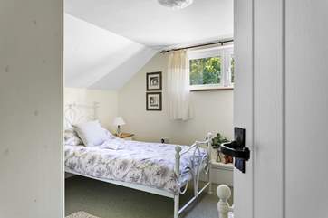 The twin bedroom is perfect for either adults or children.