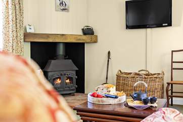 And a fabulous wood-burner to keep you cosy throughout the seasons.
