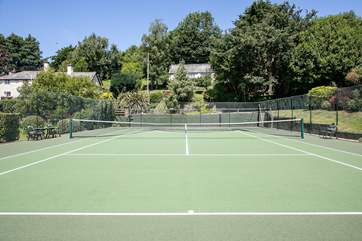 Energetic guests are welcome to play a game of tennis, the court is shared with the other cottages.