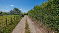 The track to The Granary.