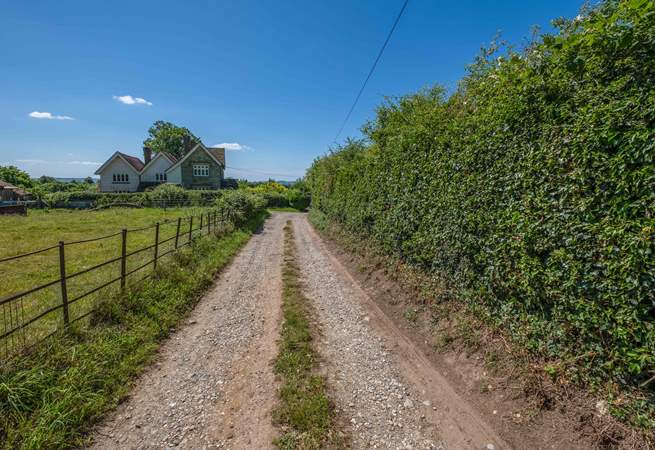 The track to The Granary.