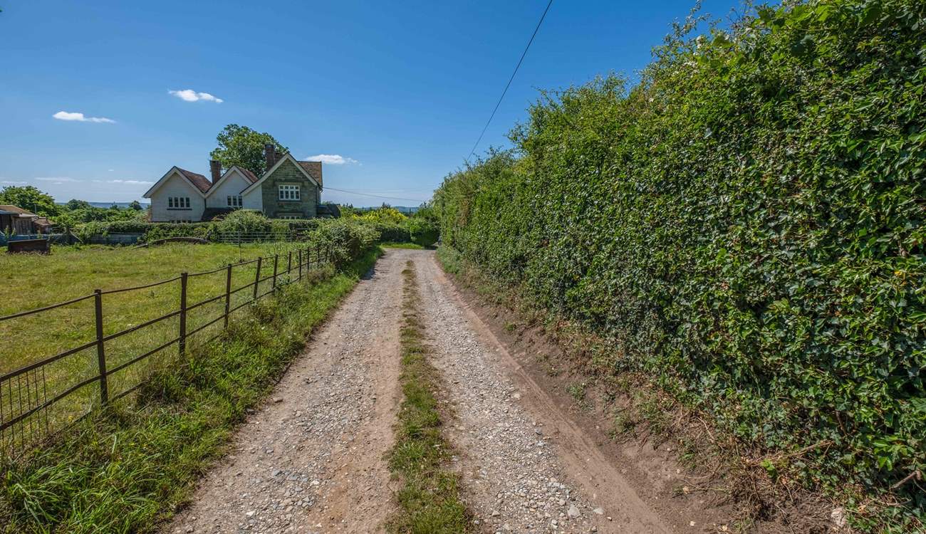 The track to The Granary.