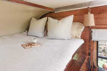The cosy bed offers the perfect night's sleep.