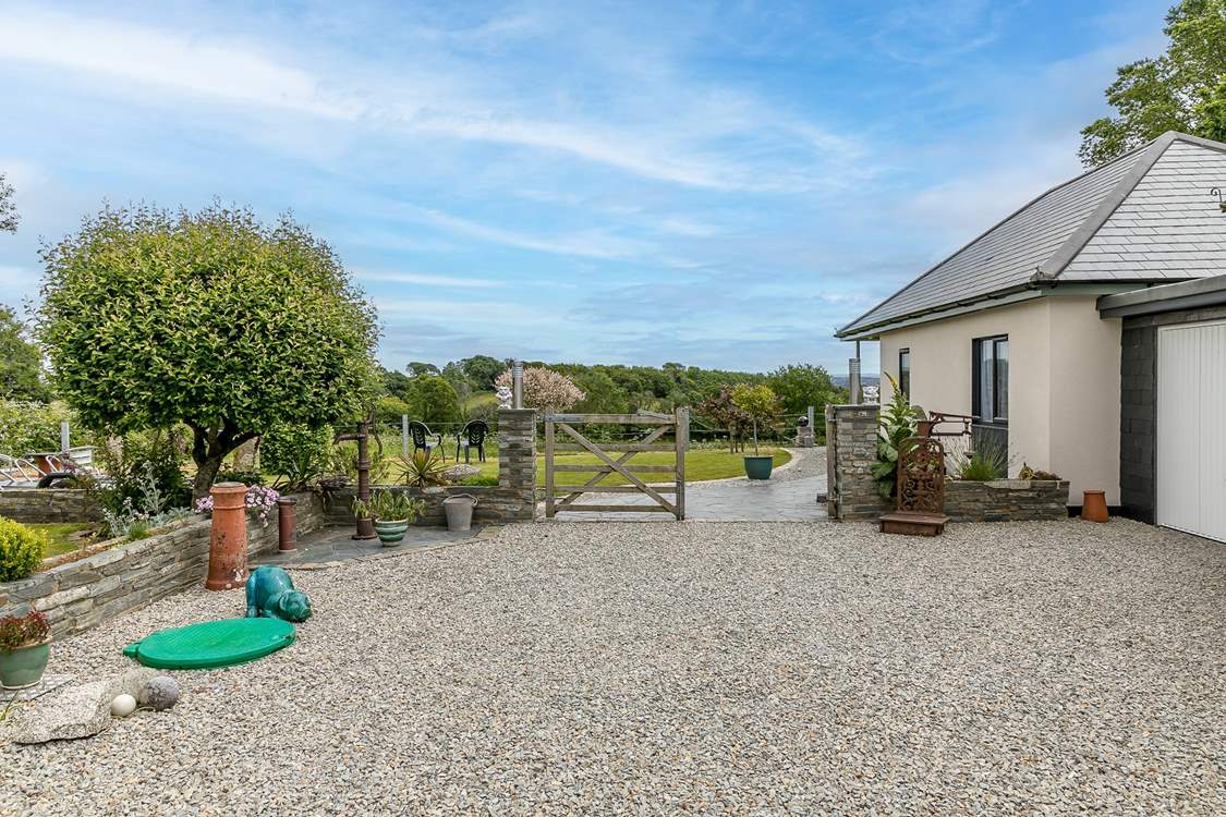 The cottage comes with a designated parking space.