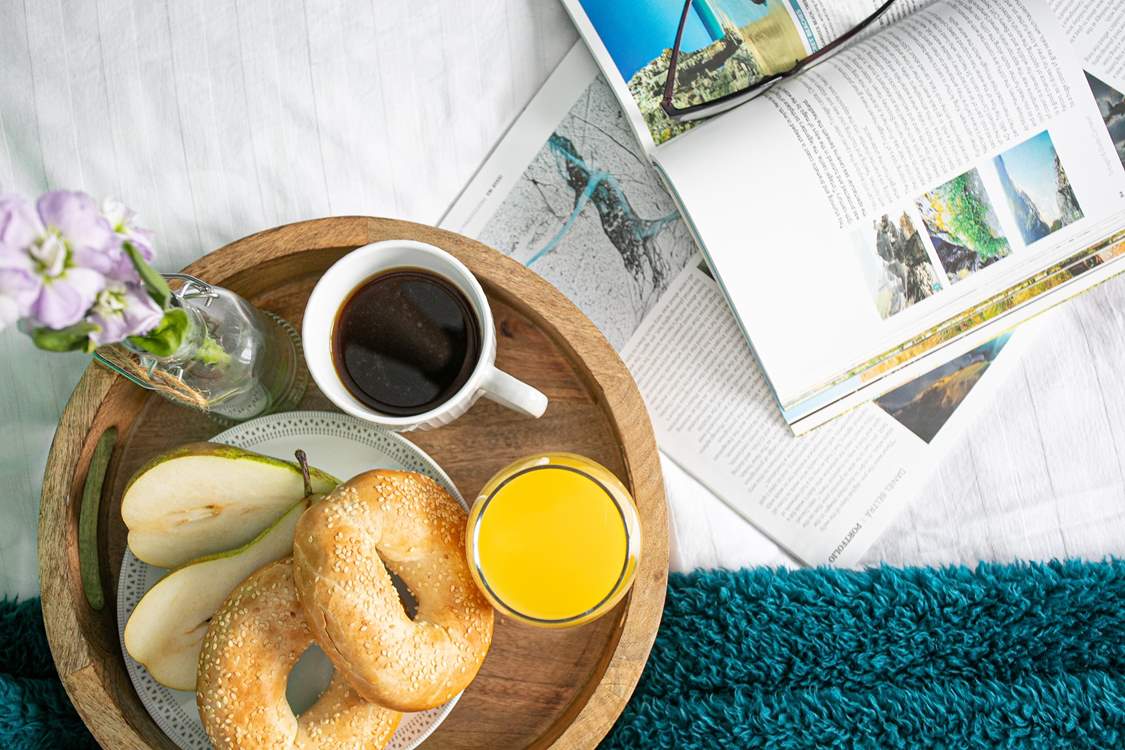 Enjoy lazy mornings and breakfast in bed.