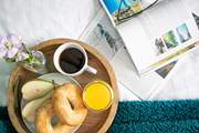 Enjoy lazy mornings and breakfast in bed.