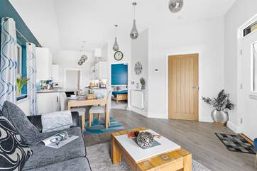 There are plenty of places to relax in the welcoming open plan living space.