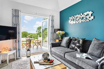 Take in the breathtaking views from the comfort of the fabulous living space.