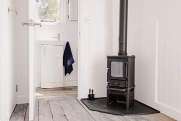 Cosy up by the wood-burner on chillier nights.