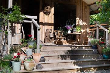 The outside dining area makes al fresco dining a dream.
