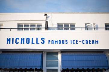 Treat yourself to some Ice cream at Nicholls of Parkgate.
