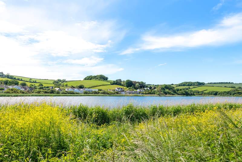 Slapton Leys is a beautiful freshwater ley behind the beach.