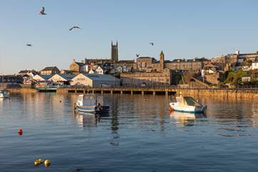 Penzance has a pretty promenade and a good selection of shops and eateries.