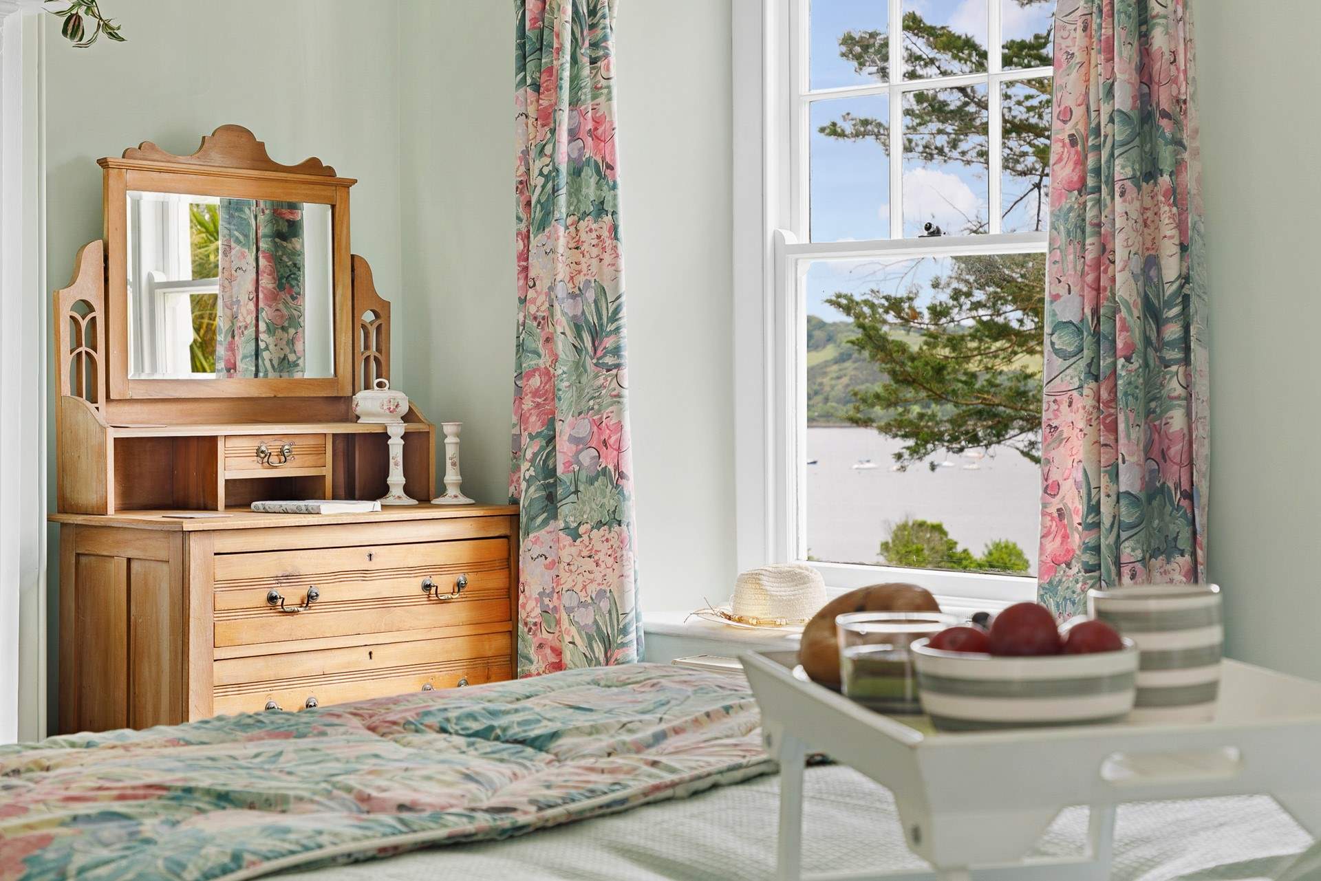 The dreamy view from the double bedroom.