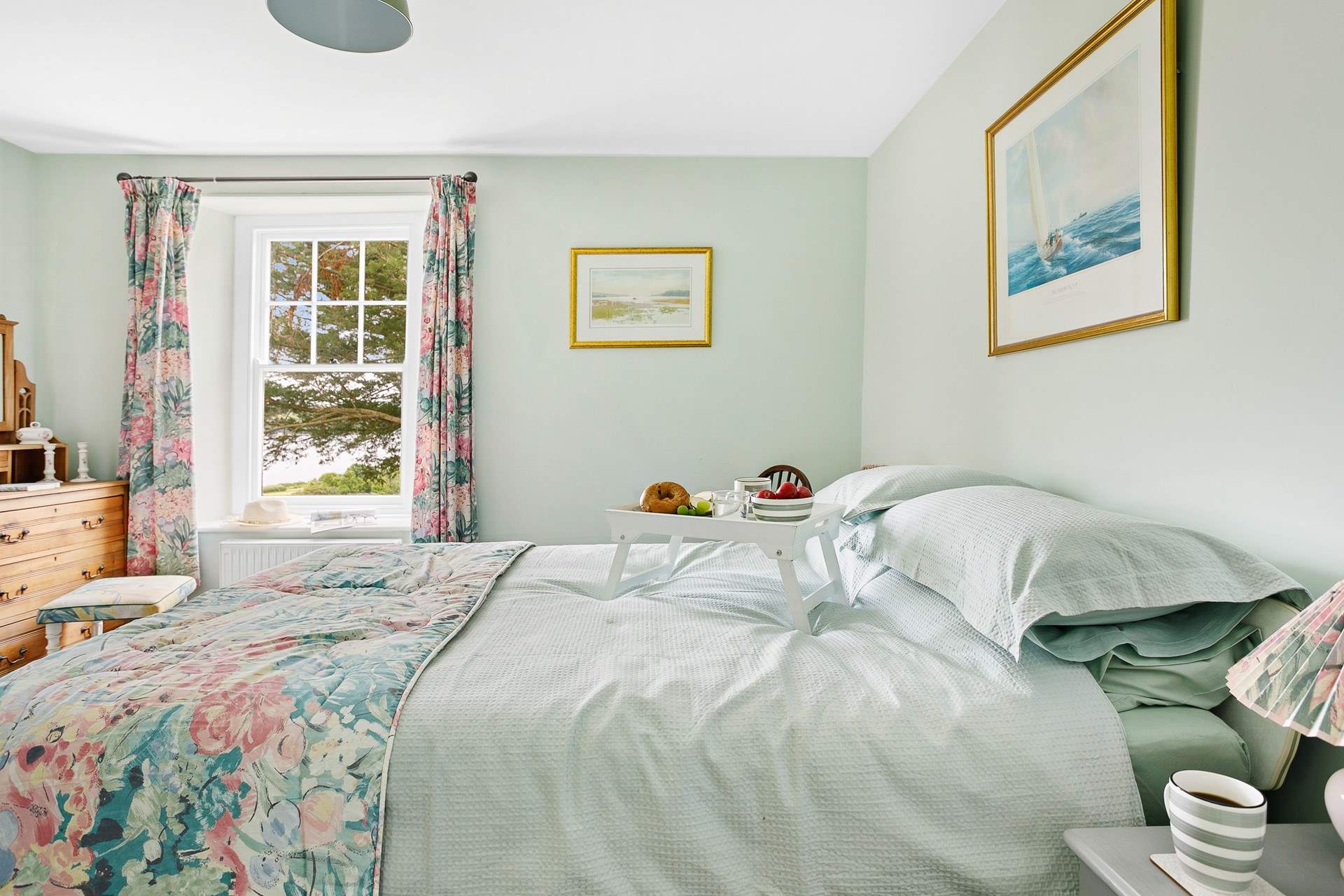 The double room has a gorgeous view.