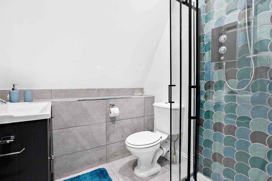 The swish shower-room.