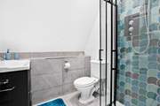 The swish shower-room.