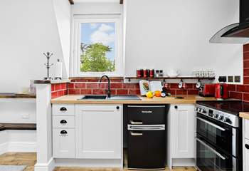 The small but perfectly formed kitchen has all you need to create a holiday feast.