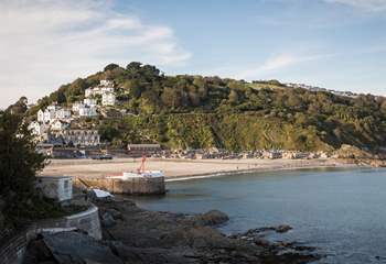 Looe beach is one of many just a short drive away.