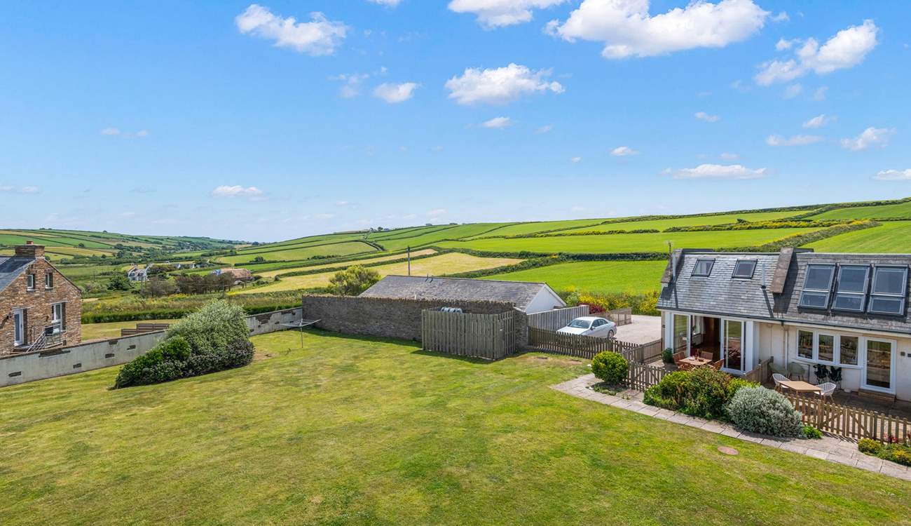 The communal gardens are a great place to enjoy the sun.