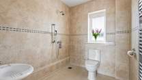 A handy wet-room is also attached to bedroom one.