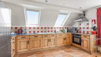 The large kitchen has everything you'll need on your break.