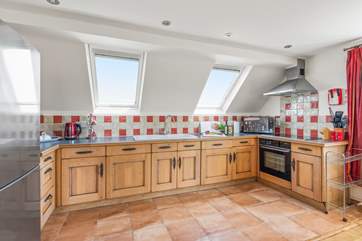 The large kitchen has everything you'll need on your break.