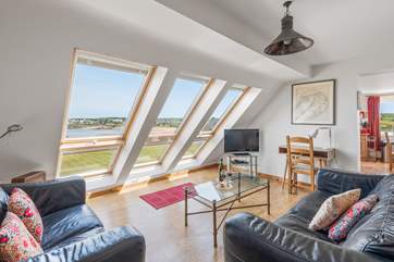 The excellent windows allow plenty of gorgeous sun into the property.