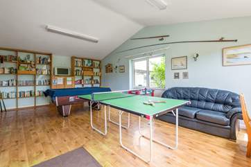 Embrace your competitive side in the excellent games-room.