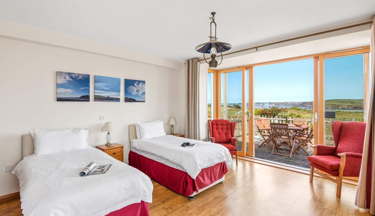 Downstairs you'll find the magnificent bedroom one.