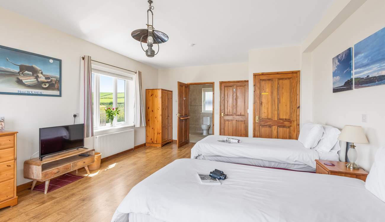 This spacious room comes equipped with a brilliant Smart TV.