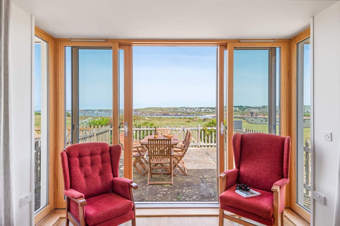 Grab a pair of binoculars and enjoy fantastic views across the bay.