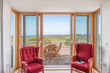 Grab a pair of binoculars and enjoy fantastic views across the bay.