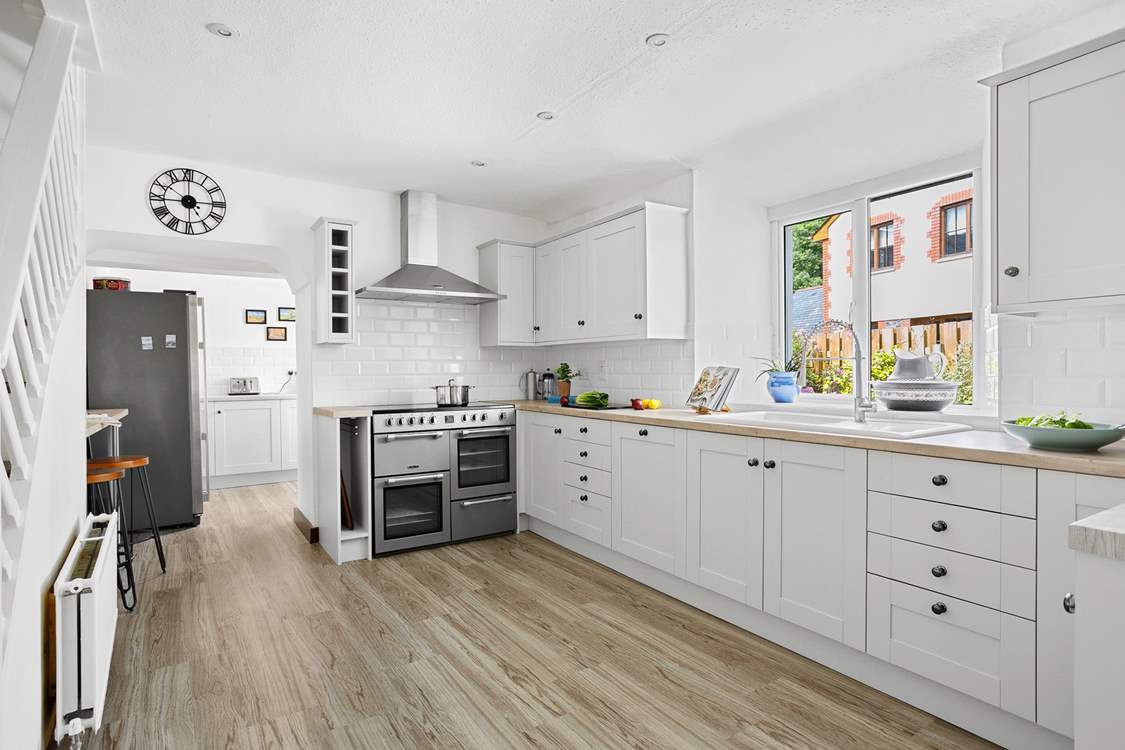 The modern kitchen has everything you'll need on your holiday.