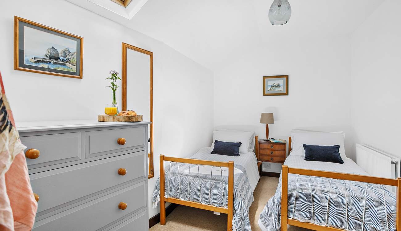 Bedroom 3 is only for little ones, with two charming two-foot six-inch single beds.