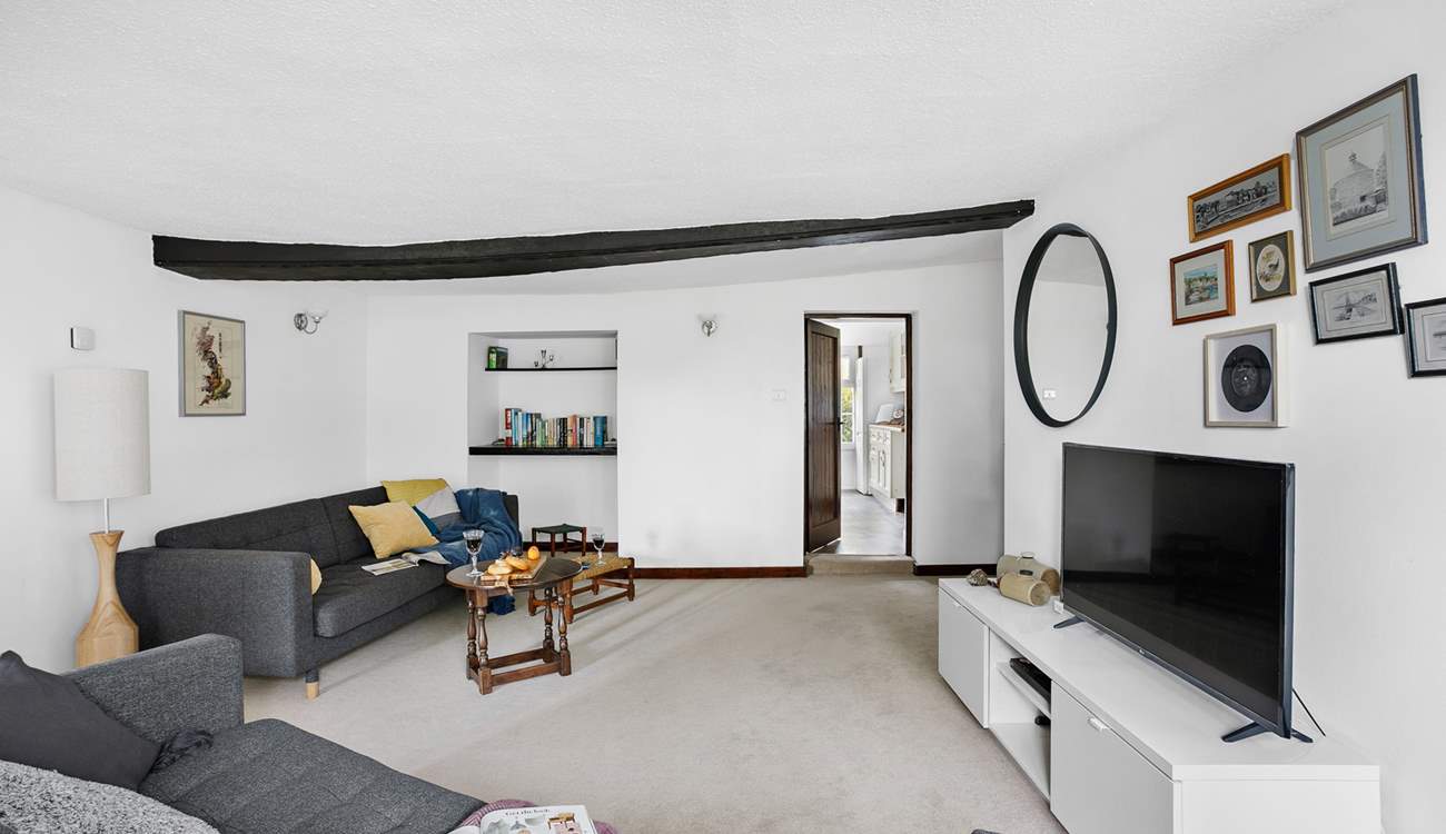 This room comes equipped with a fabulous Smart TV and leads to the second kitchen along with bedroom one and two.