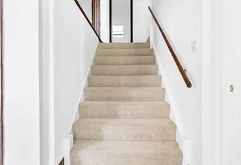 The main staircase up to the first floor.