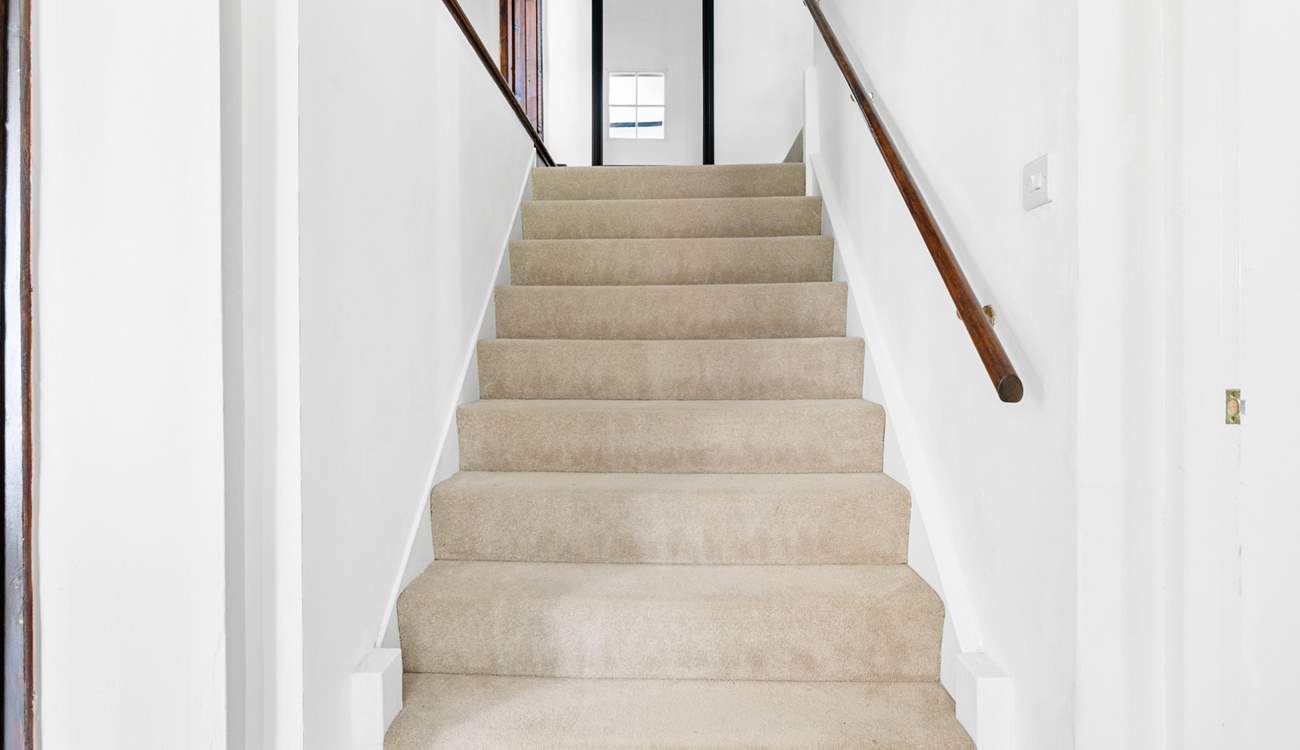 The main staircase up to the first floor.