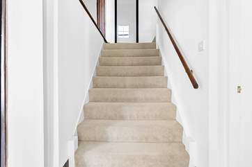 The main staircase up to the first floor.
