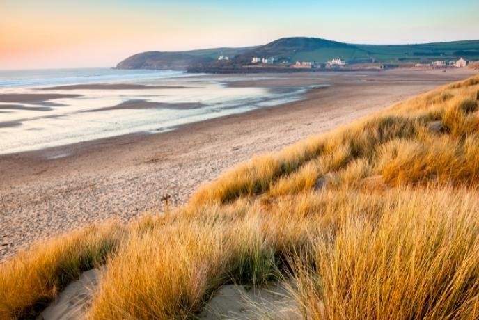 Head over to the surfing hotspot of Croyde.