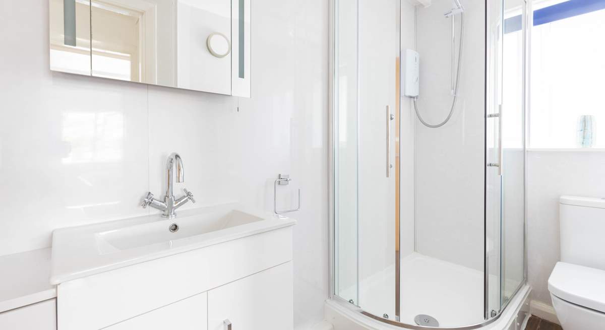 The shower-room is perfect for rinsing salty toes after a beach day.