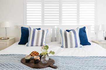 Breakfast in bed? Why not, you are on holiday!