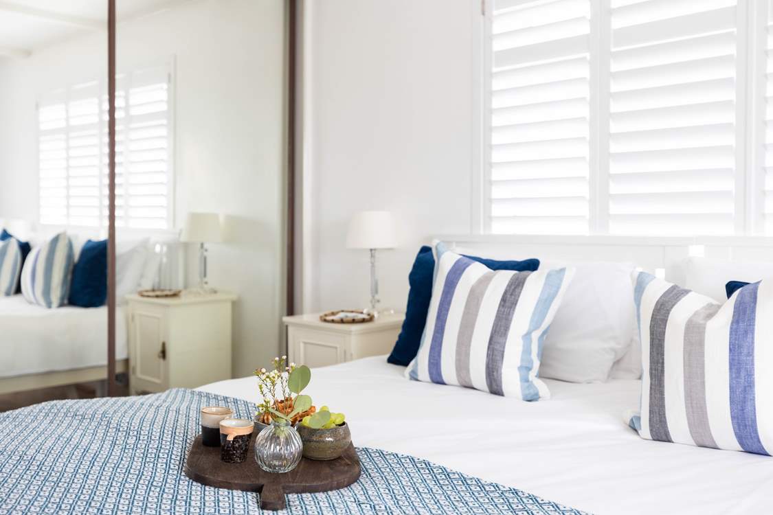 The wardrobe provides plenty of storage for your holiday wear.