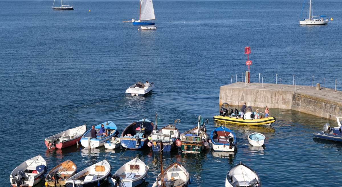 Fishing boats in the harbour.